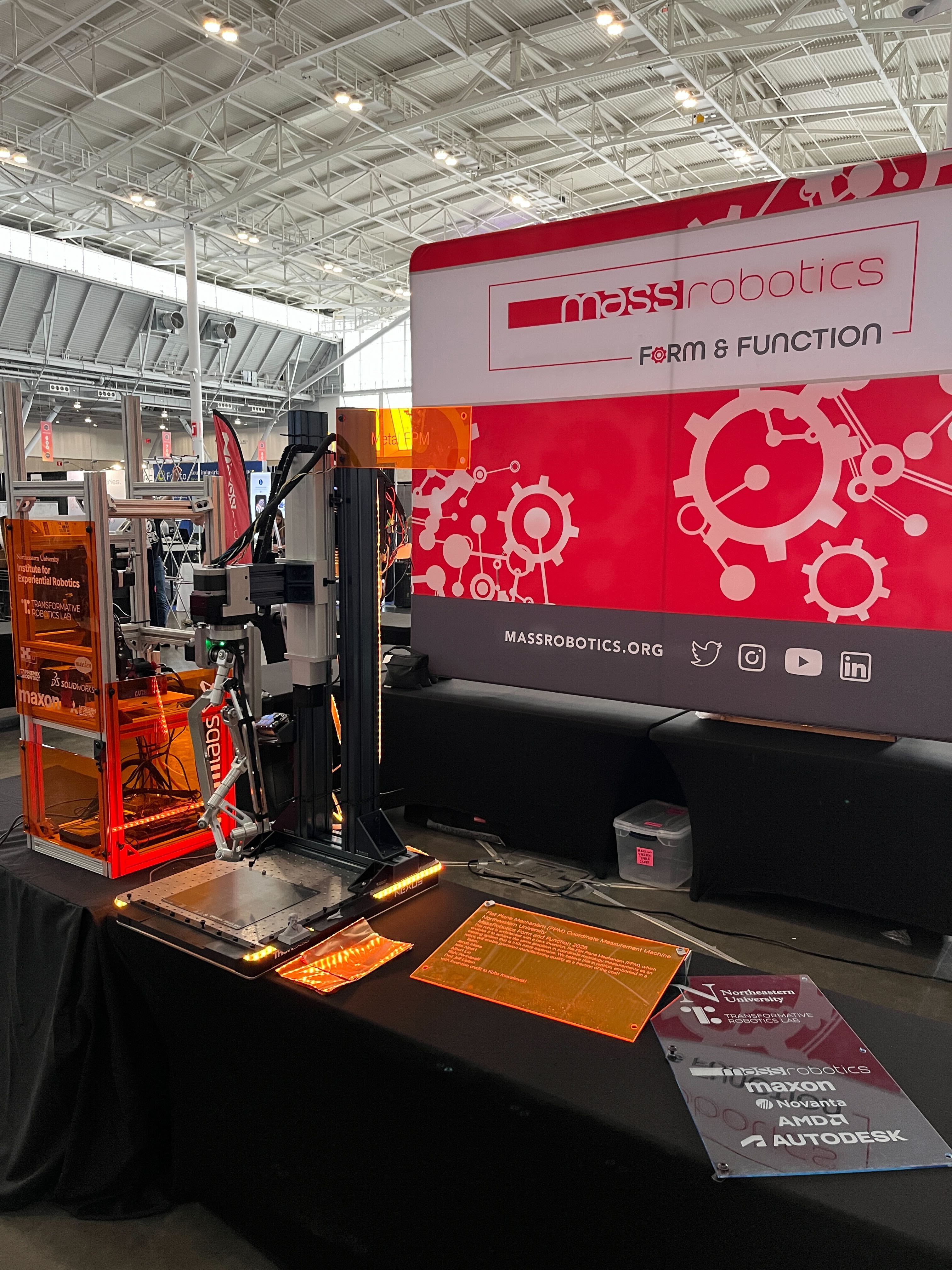 The Metal FPM on display at MassRobotics Form and Function